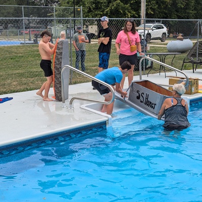 Cardboard boat race