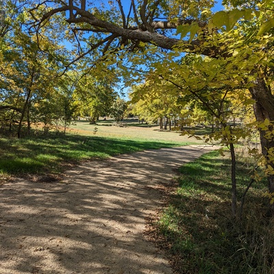 Walking toward Greenwood park